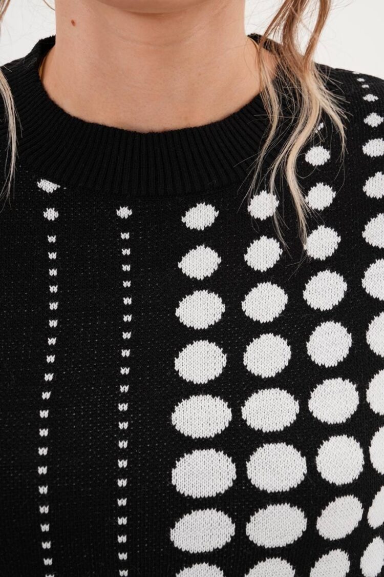 Oversized Polka Dot Sweater