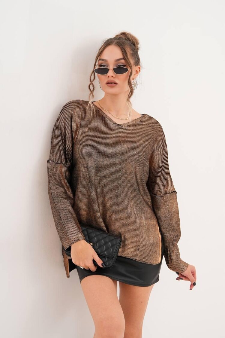 Striped Oversized Fit Sweater