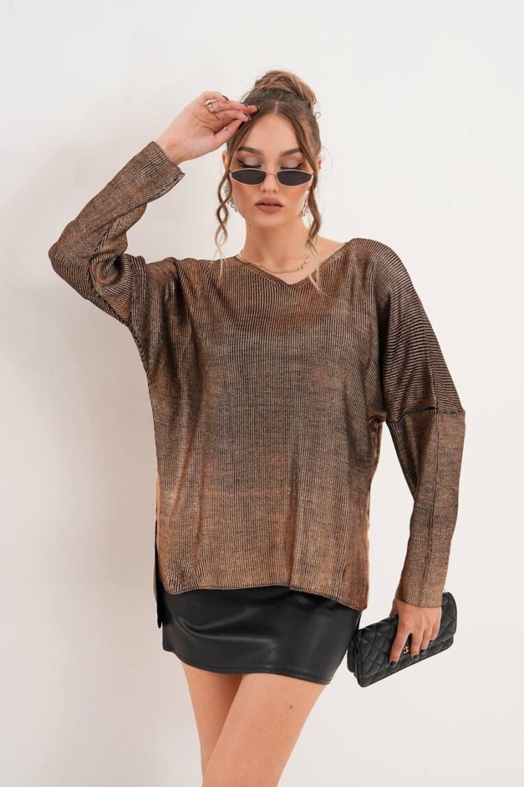 Striped Oversized Fit Sweater