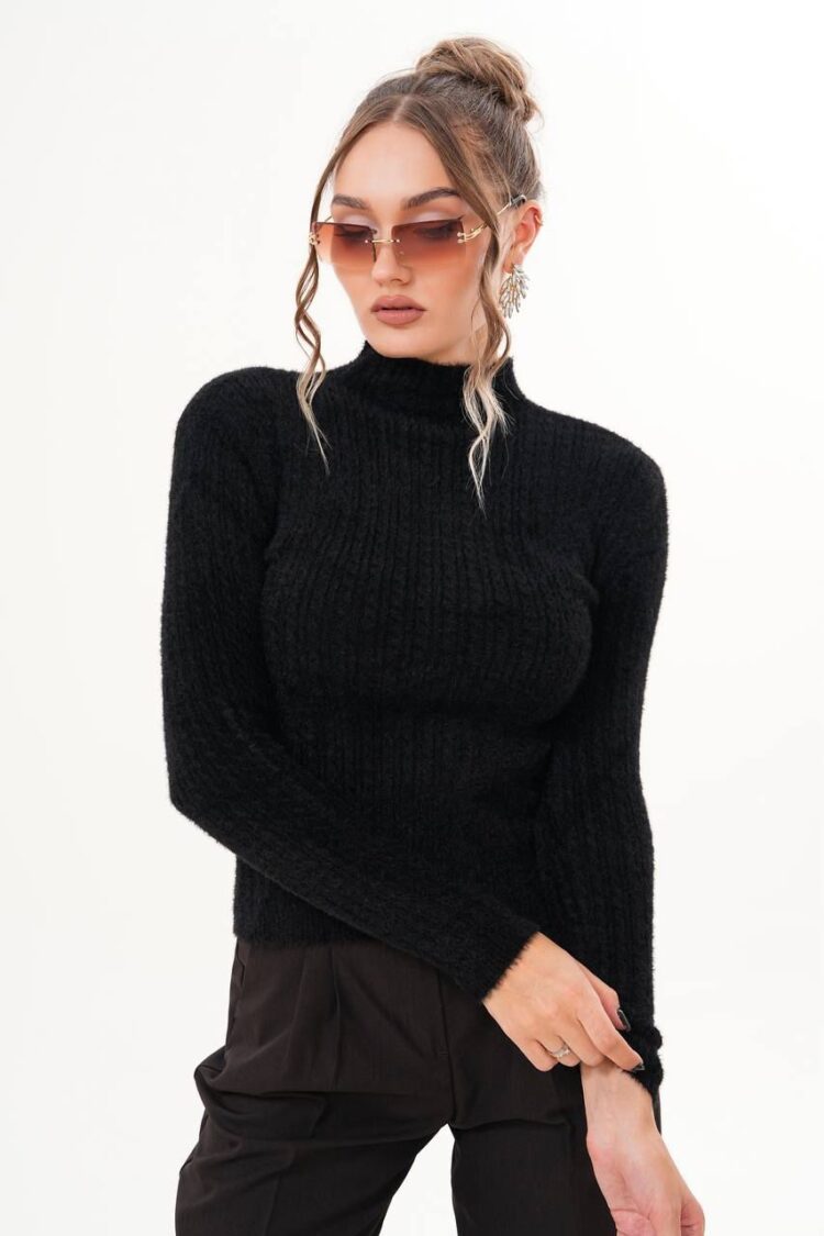 Elegant Slim Fit High Neck Sweater - Brand: My Jest Fashion - Women & Kids, Baby Clothes Wholesale - Globality Store