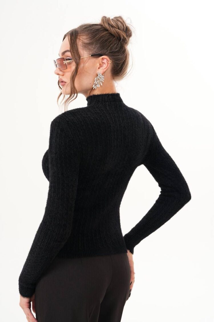 Elegant Slim Fit High Neck Sweater