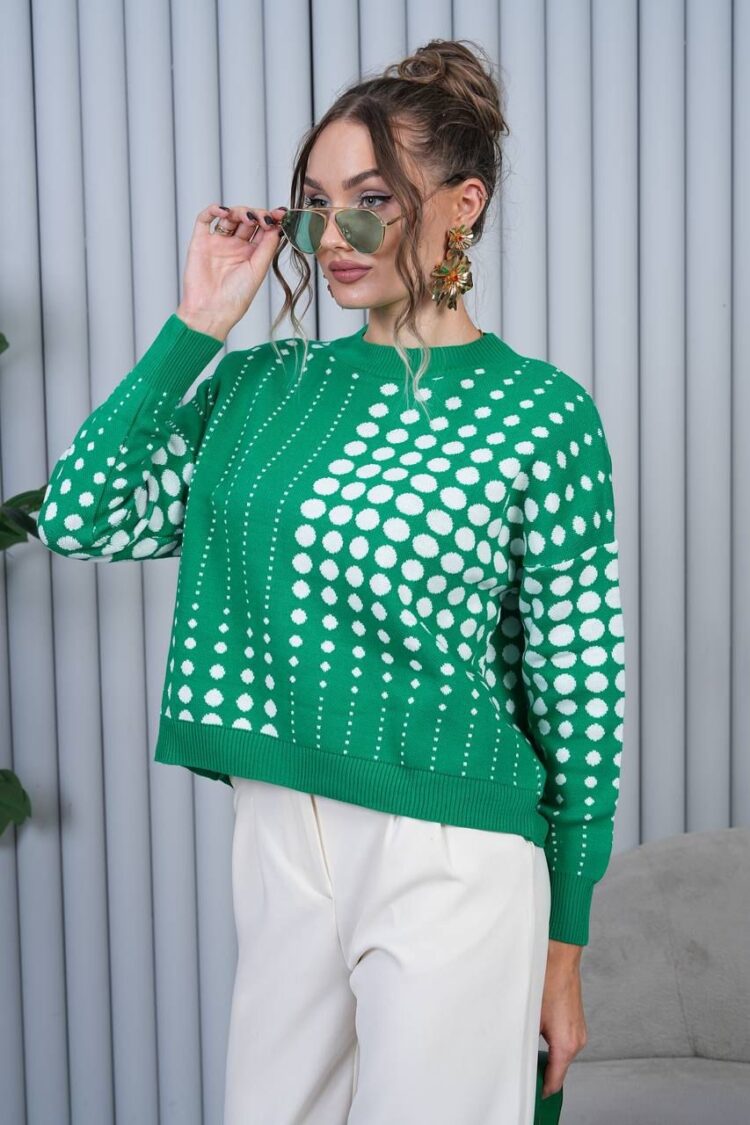 Polka Dot Oversized Fit Sweater - Brand: My Jest Fashion - Women & Kids, Baby Clothes Wholesale - Globality Store