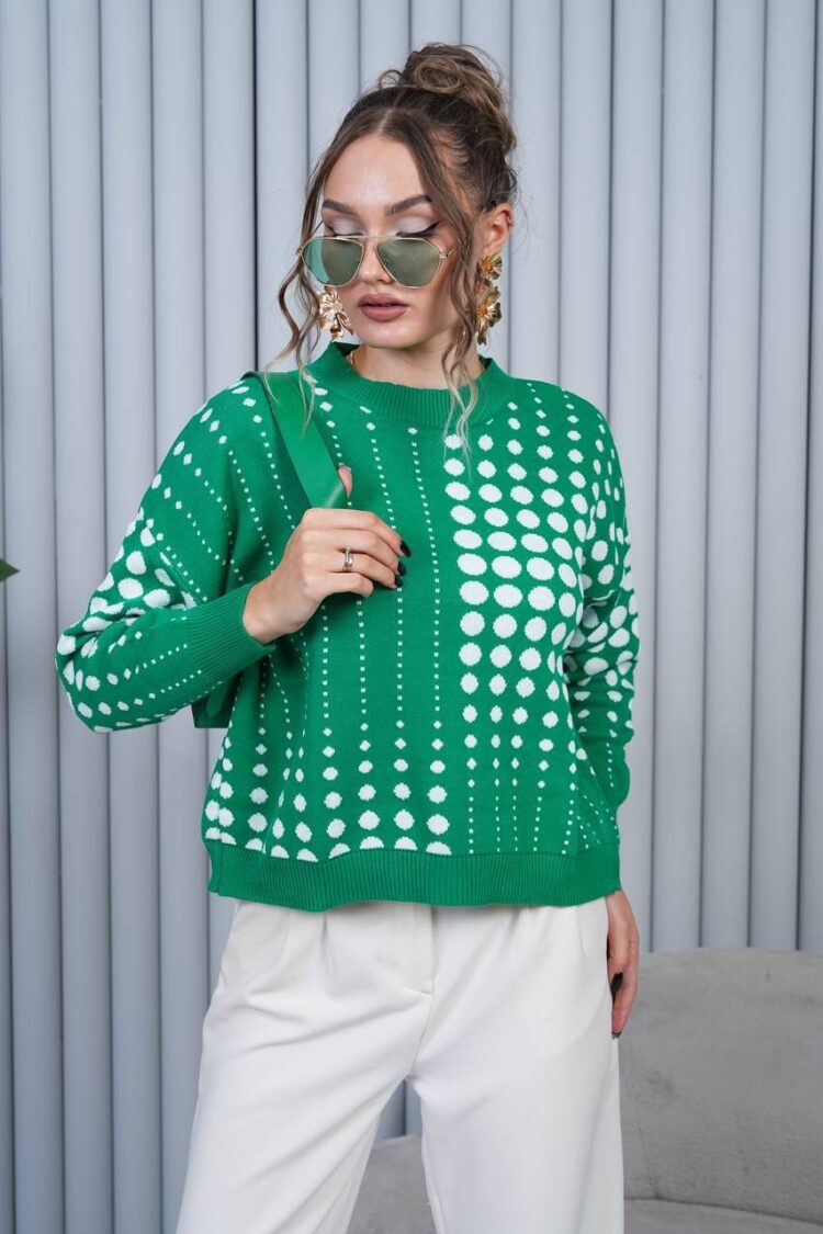Polka Dot Oversized Fit Sweater