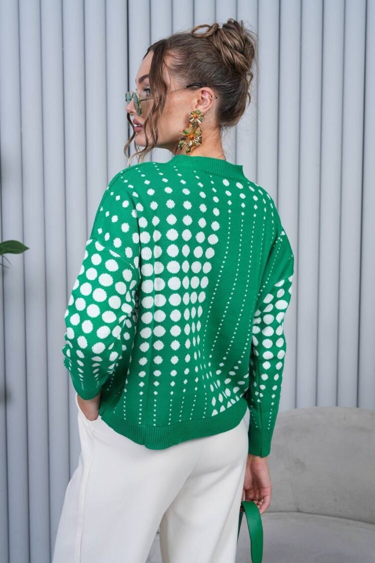 Polka Dot Oversized Fit Sweater
