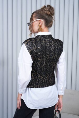Sleeveless Animal Print Sweater - Brand: My Jest Fashion - Women & Kids, Baby Clothes Wholesale - Globality Store