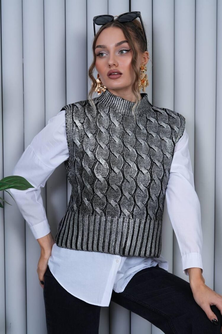 Black Striped Geometric Casual Vest - Brand: My Jest Fashion - Women & Kids, Baby Clothes Wholesale - Globality Store