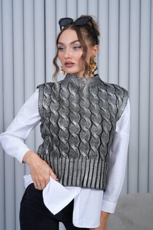 Black Striped Geometric Casual Vest - Brand: My Jest Fashion - Women & Kids, Baby Clothes Wholesale - Globality Store