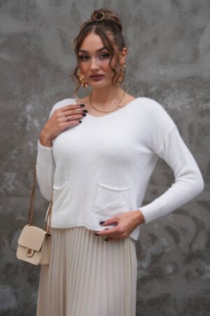 Sweater With Round Neck And Regular Fit - Brand: My Jest Fashion - Women & Kids, Baby Clothes Wholesale - Globality Store