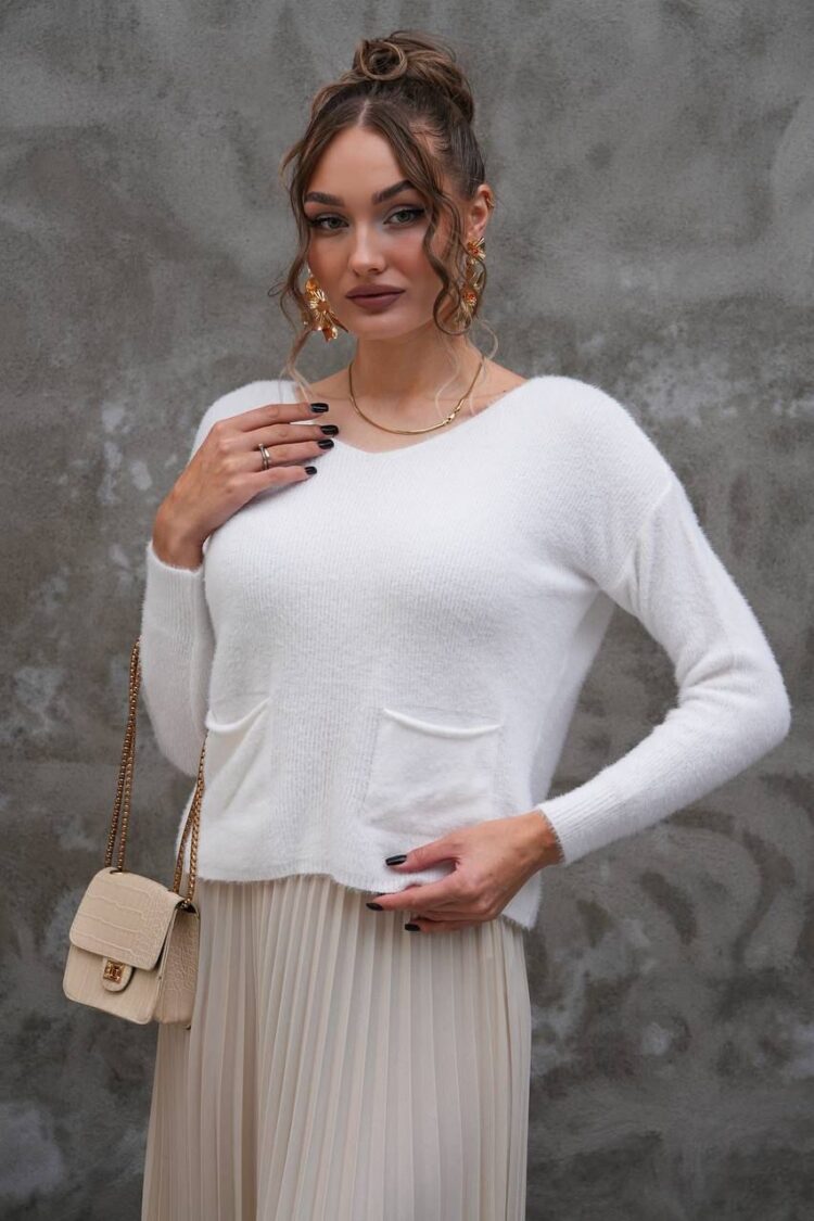 Sweater With Round Neck And Regular Fit