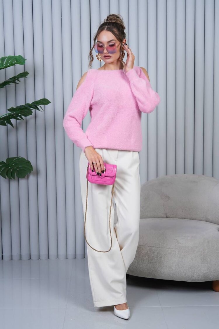 Sweater With Long Sleeves And Round Neck