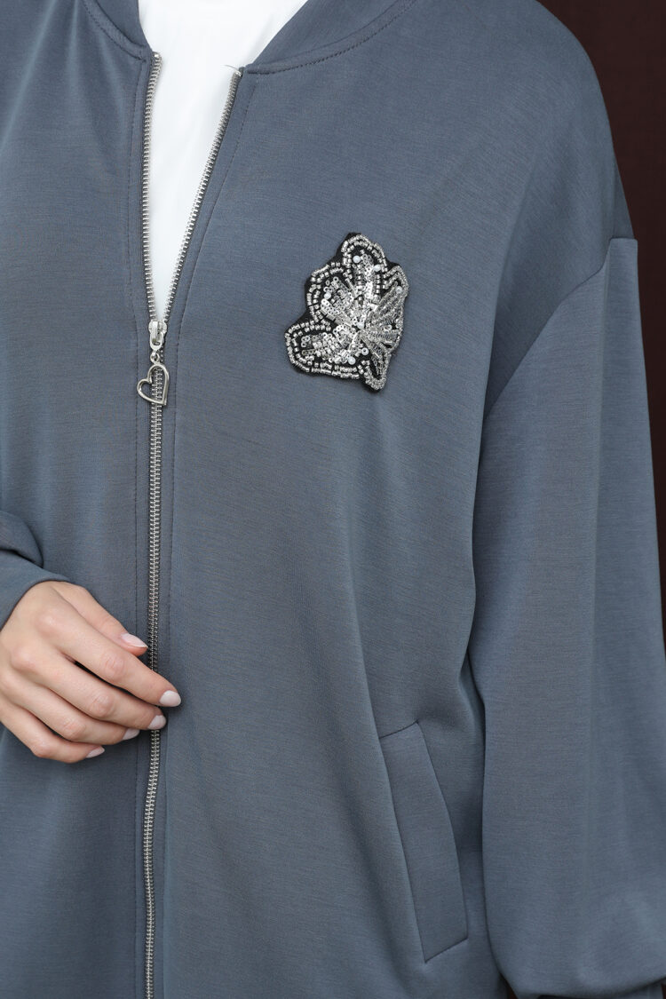 Blue Casual Sport Modest Set