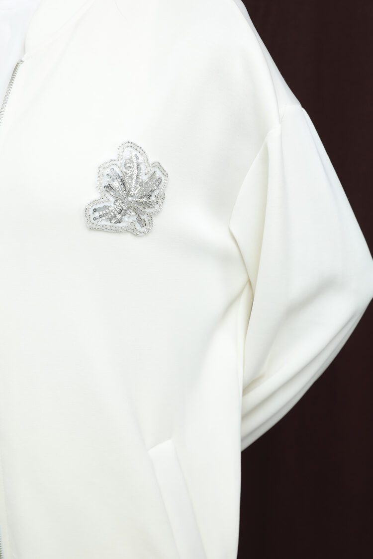 White Oversized Casual Modest Set