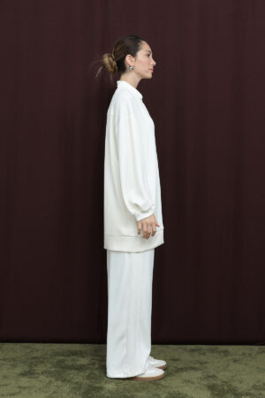 White Oversized Casual Modest Set - Brand: Puane - Women & Kids, Baby Clothes Wholesale - Globality Store