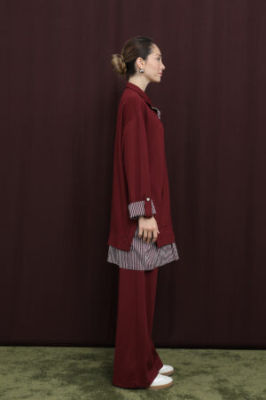 Claret Red Elegant Casual Set - Brand: Puane - Women & Kids, Baby Clothes Wholesale - Globality Store