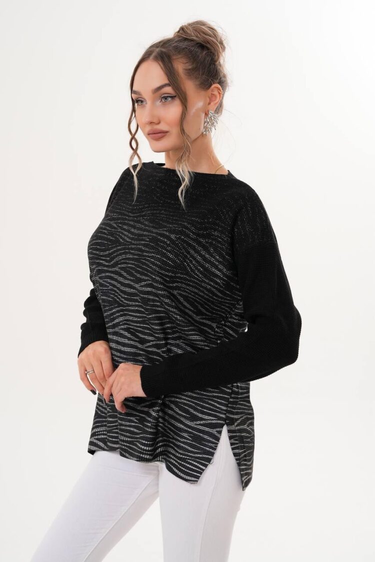 Oversized Fit Animal Print Sweater - Brand: My Jest Fashion - Women & Kids, Baby Clothes Wholesale - Globality Store