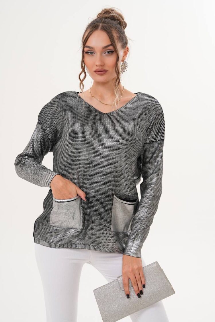 Sweater With V-Neck And Long Sleeves - Brand: My Jest Fashion - Women & Kids, Baby Clothes Wholesale - Globality Store