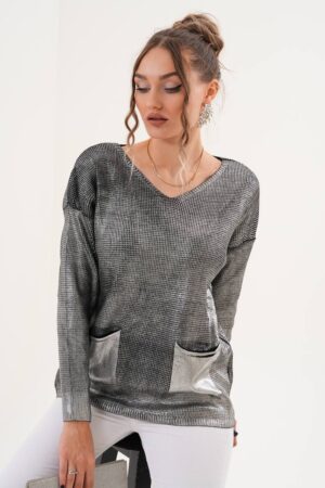 Sweater With V-Neck And Long Sleeves - Brand: My Jest Fashion - Women & Kids, Baby Clothes Wholesale - Globality Store