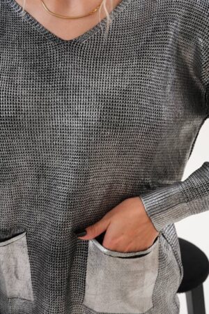 Sweater With V-Neck And Long Sleeves - Brand: My Jest Fashion - Women & Kids, Baby Clothes Wholesale - Globality Store