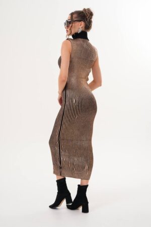 Black Striped Elegant Bodycon Dress - Brand: My Jest Fashion - Women & Kids, Baby Clothes Wholesale - Globality Store