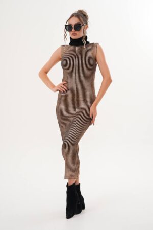 Black Striped Elegant Bodycon Dress - Brand: My Jest Fashion - Women & Kids, Baby Clothes Wholesale - Globality Store