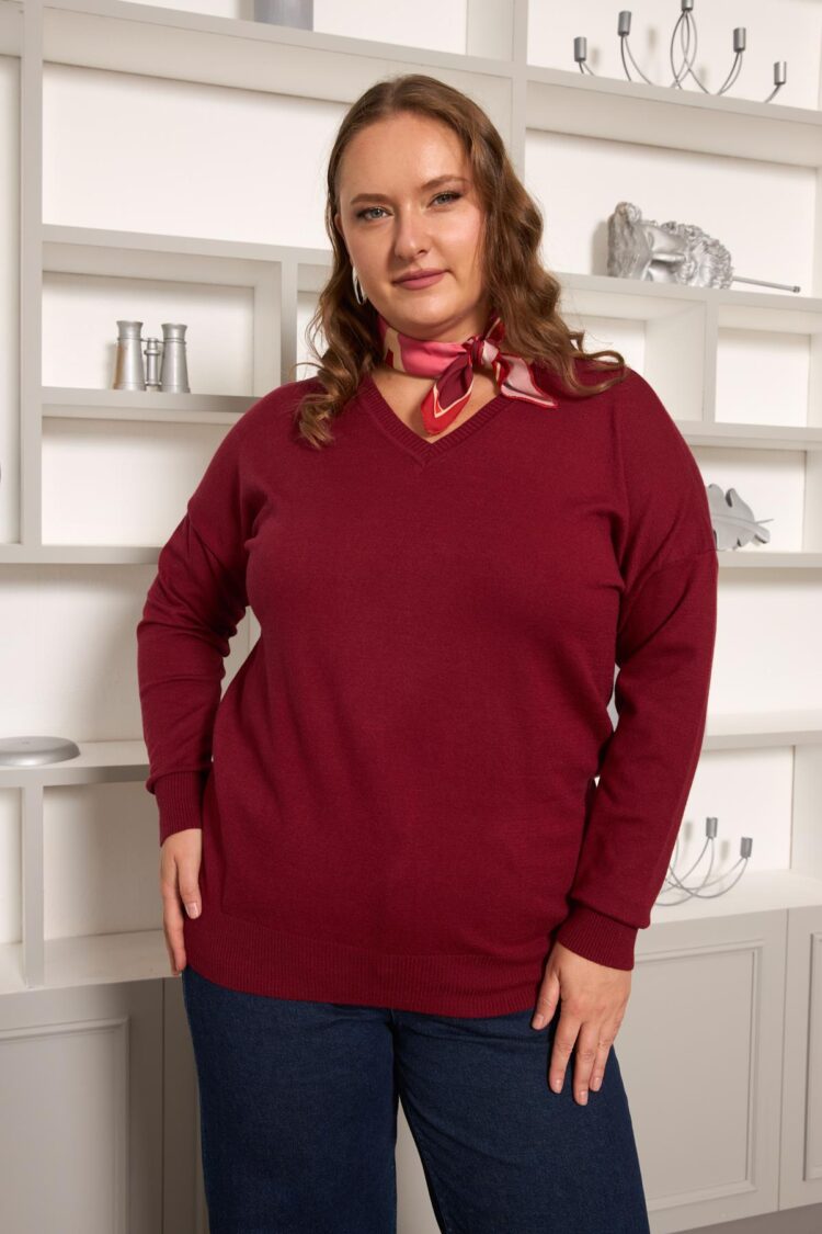 Sweater Plus Size Casual Elegant
