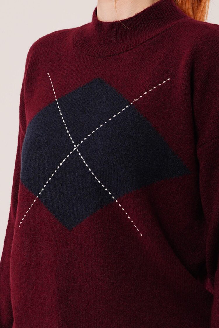 Sweater With Checkered Pattern