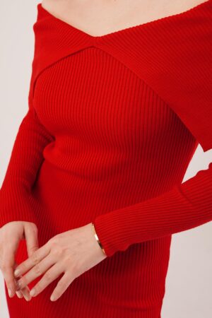 ElegantOff Shoulder Neck Bodycon Dress - Brand: Lustrin - Women & Kids, Baby Clothes Wholesale - Globality Store