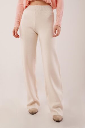 Beige Palazzo Pants High Waist Wide Leg - Brand: Lustrin - Women & Kids, Baby Clothes Wholesale - Globality Store