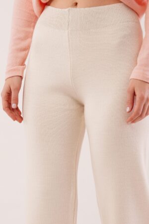 Beige Palazzo Pants High Waist Wide Leg - Brand: Lustrin - Women & Kids, Baby Clothes Wholesale - Globality Store