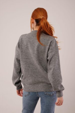 Argyle Oversized Fit Sweater With High Neck - Brand: Lustrin - Women & Kids, Baby Clothes Wholesale - Globality Store