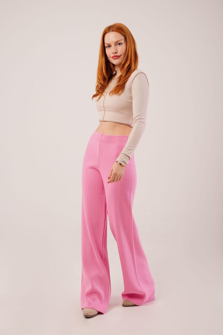 Casual Striped Palazzo Pants