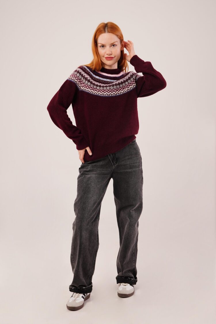Sweater With Checkered Pattern
