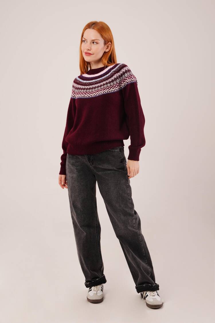 Sweater With Checkered Pattern