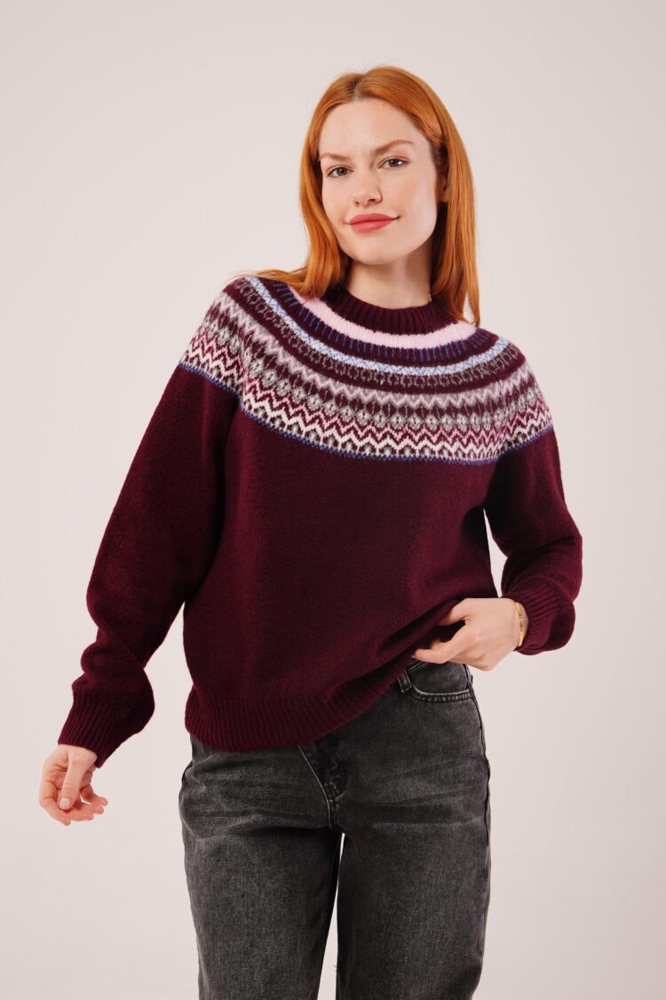 Sweater With Checkered Pattern