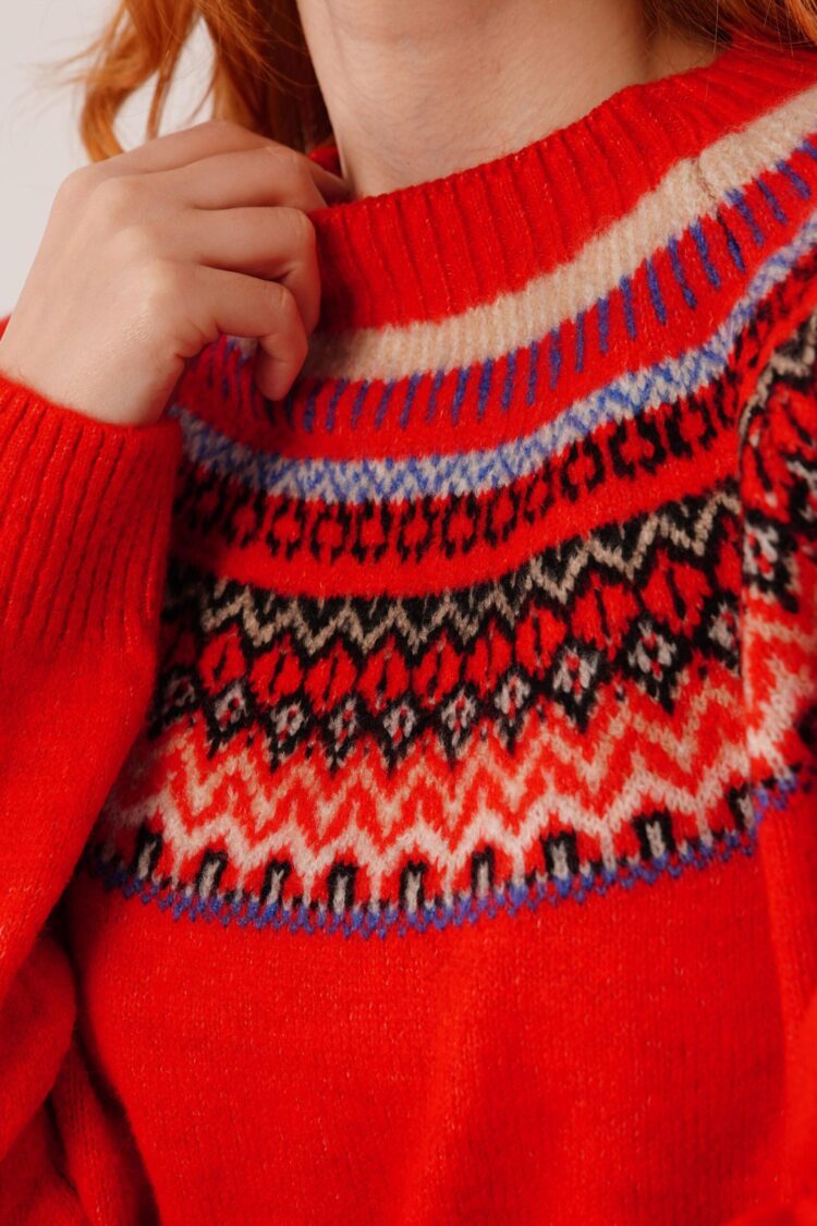 Sweater With Crew Neck And Long Sleeves