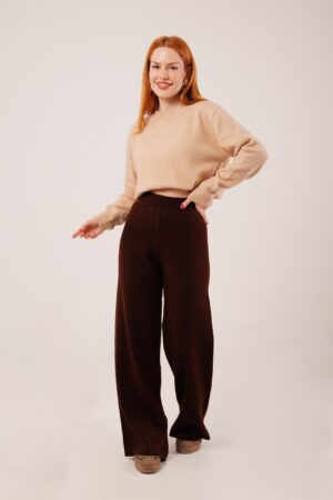 Striped Palazzo Pants With High Waist - Brand: Lustrin - Women & Kids, Baby Clothes Wholesale - Globality Store