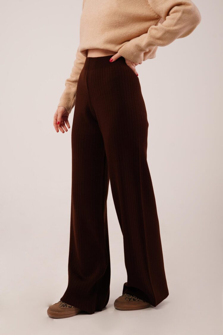 Striped Palazzo Pants With High Waist