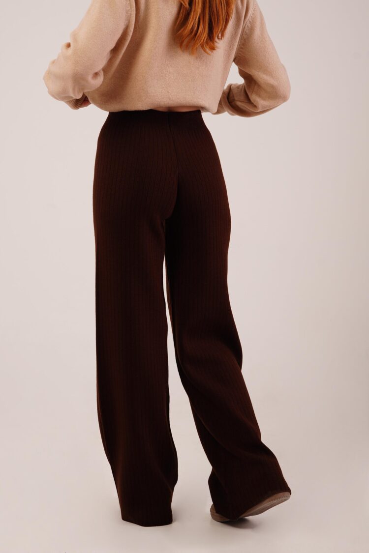 Striped Palazzo Pants With High Waist