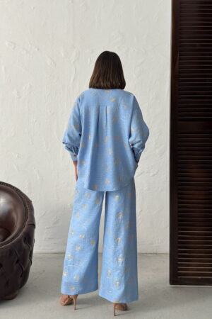 Floral Oversized Fit Shirt With Notched Neck - Brand: Topshow - Women & Kids, Baby Clothes Wholesale - Globality Store