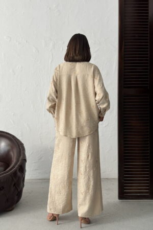 Beige Casual Elegant Modest Shirt - Brand: Topshow - Women & Kids, Baby Clothes Wholesale - Globality Store