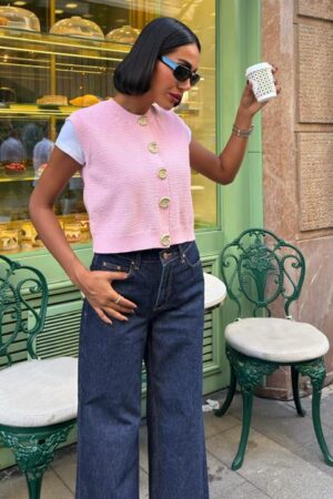 Casual Buttoned Crop Vest - Brand: Sobe Istanbul - Women & Kids, Baby Clothes Wholesale - Globality Store