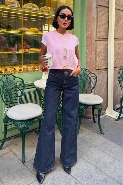 Casual Buttoned Crop Vest - Brand: Sobe Istanbul - Women & Kids, Baby Clothes Wholesale - Globality Store