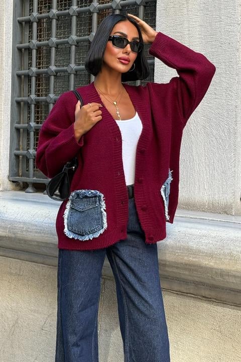 Cardigan With Oversized Fit And Patch Pockets