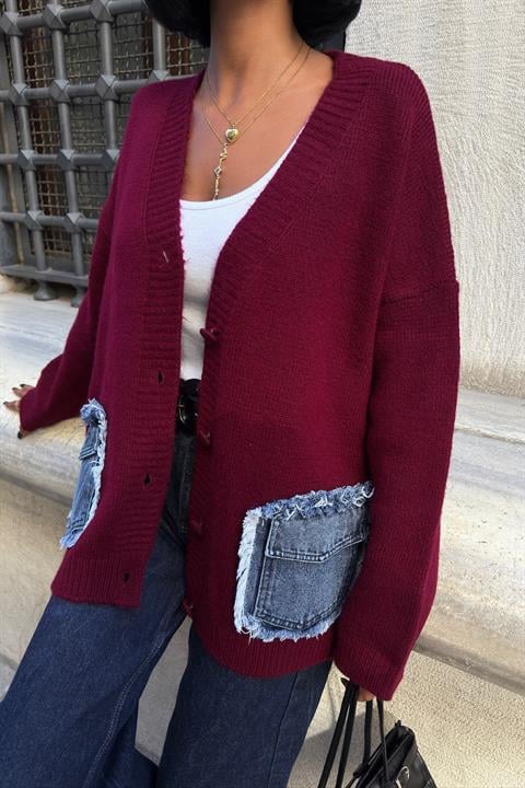 Cardigan With Oversized Fit And Patch Pockets