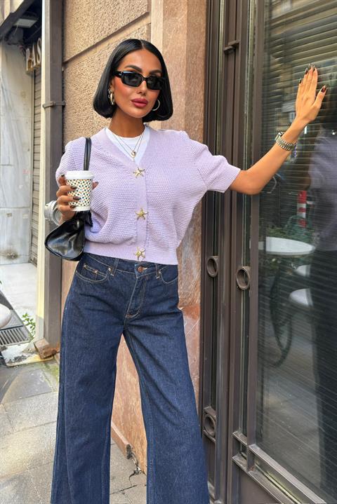 Purple Casual Preppy Elegant Vintage Cardigan