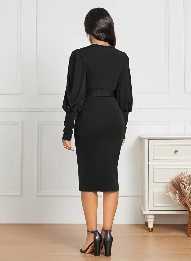 ElegantBodycon Knee Length Dress