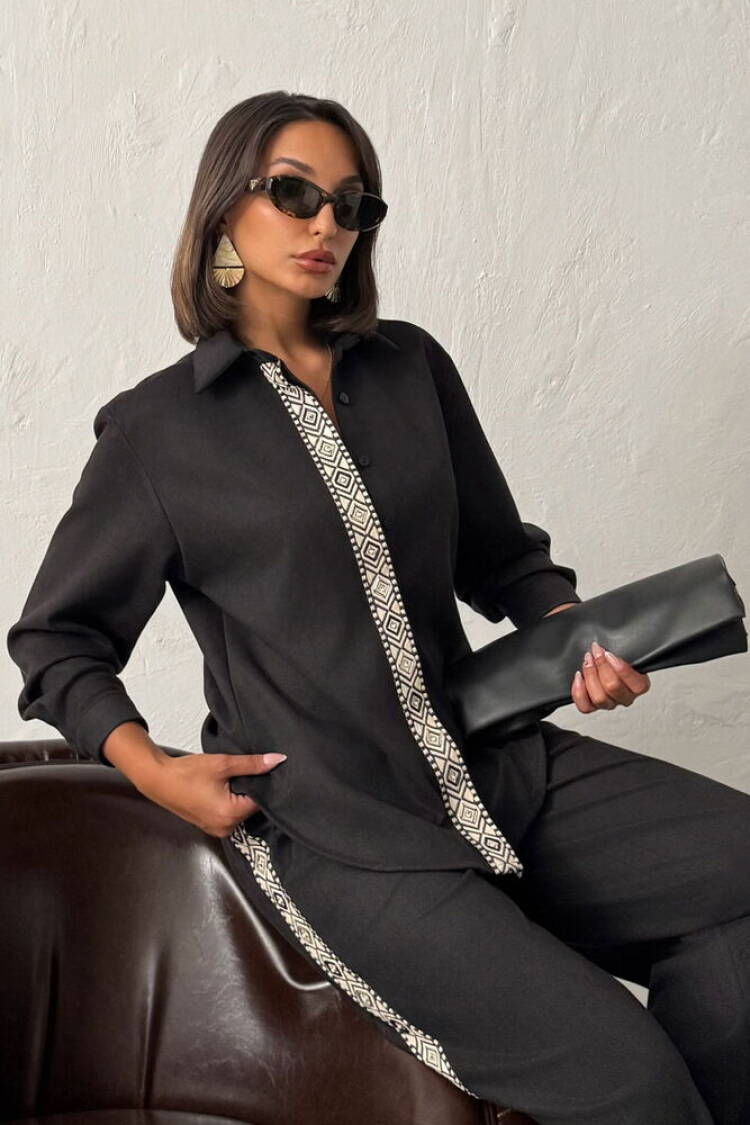 ElegantShirt With Polo Neck And Buttoned Closure - Brand: Topshow - Women & Kids, Baby Clothes Wholesale - Globality Store