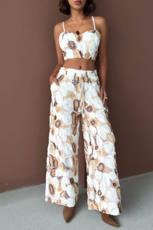Palazzo Pants With Butterfly Pattern - Brand: Topshow - Women & Kids, Baby Clothes Wholesale - Globality Store