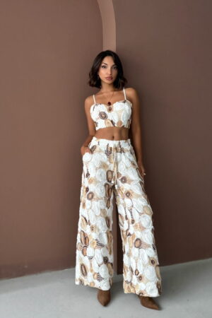 Palazzo Pants With Butterfly Pattern - Brand: Topshow - Women & Kids, Baby Clothes Wholesale - Globality Store