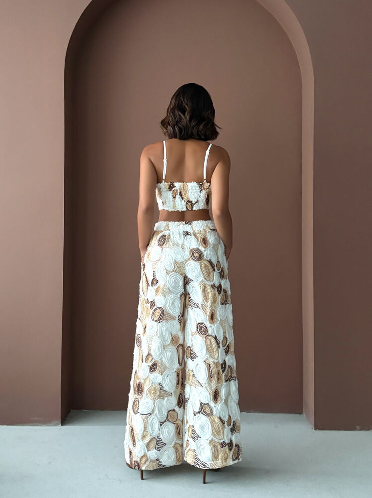Palazzo Pants With Butterfly Pattern